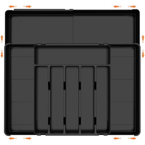 FERRGIA Besteckkasten für Schubladen (E-Schwarz) von FERRGIA