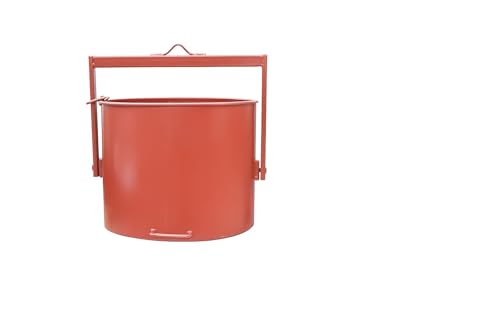 Eimer für Hebebühne, Made in Italy – Eimer aus Blech für Hebebühne, Tragkraft – Werkzeugbehälter für den Einsatz auf Baustellen oder zu Hause, stoßfest (60 l) von FERRI GROUP