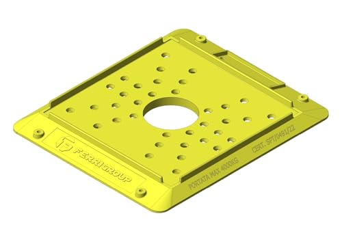 Ladenreparatur für Gerüst Made in Italy - verstärkt, robuster Kunststoff - Gerüstuntersetzer - strapazierfähig, wiederverwendbar für Baustellen und Gerüstmontage (10) von FERRI GROUP