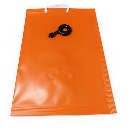 Sandsack PVC 60 x 40 cm, Made in Italy – pannensicher, hitzebeständig und stoßfest – Hängesäcke für Möbelständer: luftdichter Verschluss, Griff aus Seil – Füllung mit Wasser von FERRI GROUP