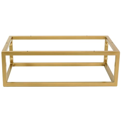 FERRO modern design Wandkonsole Golden für Waschtischplatte 60 x 35 x 19 cm - Waschtisch Halterung - Möbelkufen - Waschbecken Halterung - Waschtischkonsole Konsolenträger von FERRO modern design