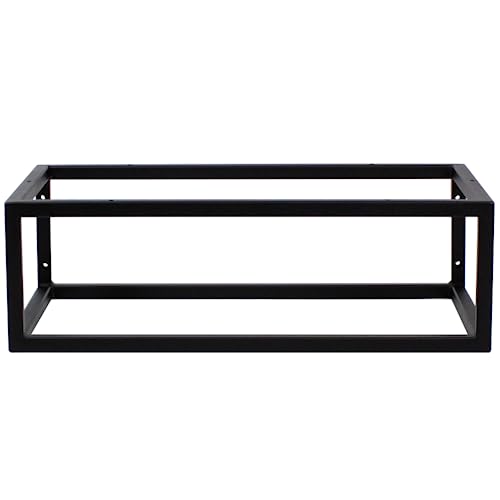 FERRO modern design Wandkonsole Schwarz für Waschtischplatte 60 x 45 x 20 cm - Waschtisch Halterung - Möbelkufen - Waschbecken Halterung - Waschtischkonsole Konsolenträger von FERRO modern design