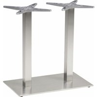 Ferrocom - Plattentischgestell Salzach-2-Bar Tischgestell Höhe 720 mm Edelstahl satiniert Ferrocom - Plattentischgestell Salzach-2-Bar Tischgestell Höhe 720 mm Edelstahl satiniert von FERROCOM