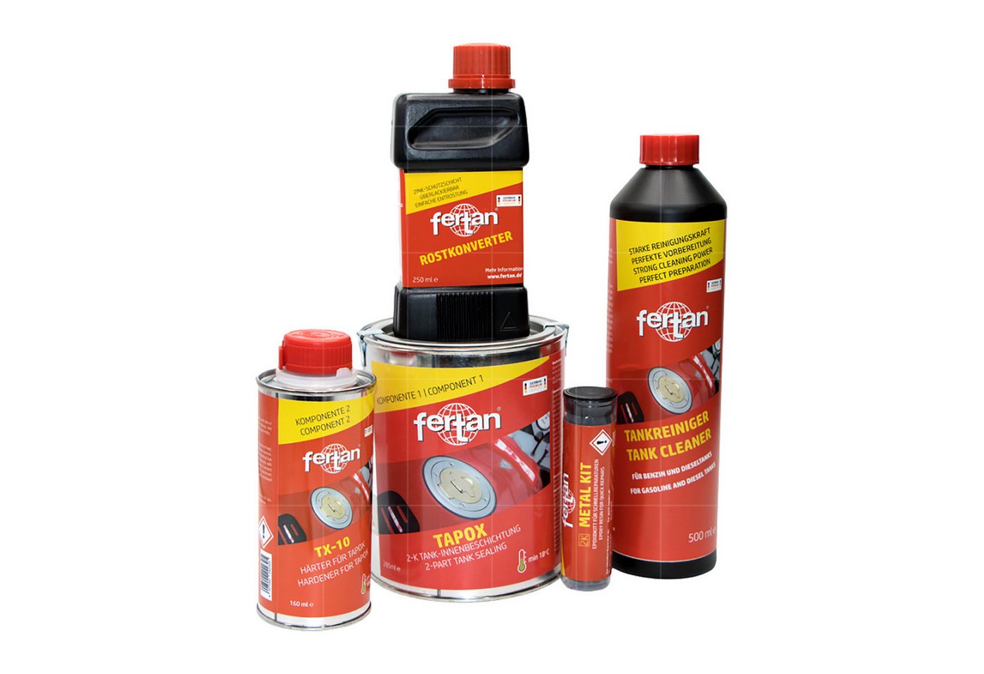 FERTAN Reinigungs-Set TANKVERSIEGELUNGS- UND SANIERUNGSSET (GROSS 24401) von FERTAN