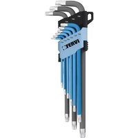 Fervi - torx schlüssel satz 9-TLG winkeschlüssel T10-T50 0545/TF von FERVI