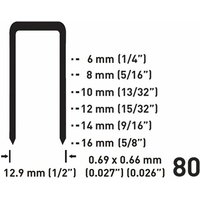 Fervi - heftklammern 0587/8010 - 12,9x10h mm von FERVI