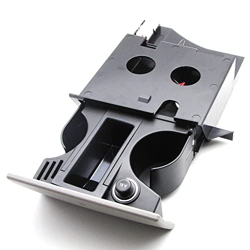 Automobilzubehör Aschenbecher Becher Münzhalter Grau Rhd for Vw T5 Transporter 7H285860130T 7H2858601 30T von FESFOC