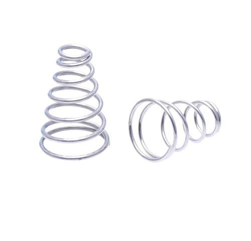 Druckfedern, 5 Stück Drahtdurchmesser 0,5 mm konische Edelstahlfedern, stoßdämpfende konische Schraubendruckfedern, 0,5 * 3 * 6,4 * 8,5 mm(0.5x9.5x13.5x13mm) von FESINSO