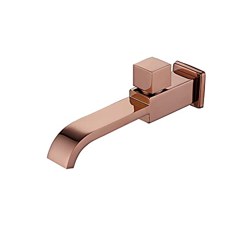 Nur Waschbecken-Wasserhahn, kalt gebürstetes Gold, Badezimmer-Wasserhahn, Unterputz-Badezimmer-Wasserhahn, Badezimmer-Waschtischarmatur, Waschbecken-Mischbatterie-Set (Color : Rose Gold) von FESTAS