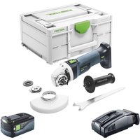 Agc 18-125 EB-Basic Akku Winkelschleifer 18 v 125 mm Brushless + 1x Akku 5,0 Ah + Schnellladegerät + Systainer - Festool von FESTOOL