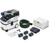 Festool - Akku-Absaugmobil ctmc midi I-Plus cleantec 18 v / 4x 5,0 Ah Akku + Ladegerät - 577672 von FESTOOL
