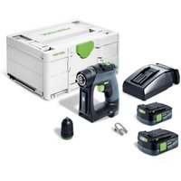 Cxs 12 2,5-Plus Akku Bohrschrauber 12 v 30 Nm Brushless ( 576864 ) + 2x Akku 2,5 Ah + Ladegerät + Systainer - Festool von FESTOOL