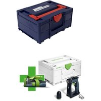 Akku-Bohrschrauber cxs 18-Basic-3,0, 1x 3,0 Ah ohne Lader im Systainer & ew Systainer³ m 187 blau / rot - Festool von FESTOOL