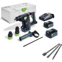 Akku Kombihammer khc 18 5,0 EBI-Plus 18V 2x Akkupack + Meißelsatz 230mm - Festool von FESTOOL
