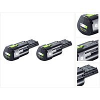 Akku Set 2x bp 18 Li 3,0 Ergo i Akku 18 v 3,0 Ah / 3000 mAh Li-Ion ( 2x 577704 ) mit Ladestandanzeige - Festool von FESTOOL