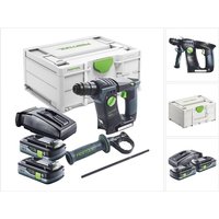 Bhc 18-Basic Akku Bohrhammer 18 v 1,8 j sds Plus Brushless + 2x Akku 4,0 Ah + Ladegerät + Systainer - Festool von FESTOOL