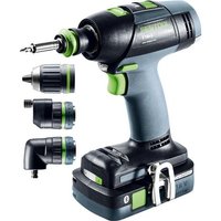 Bohrschrauber Festool t 18+3 hpc 4,0 I-Set (2 x 4,0 Ah hpc-asi + tcl 6 + Systainer SYS3 df m 187 + Zubehör) von FESTOOL