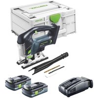 Carvex psbc 420 EB-Basic Akku Pendelstichsäge 18 v 120 mm Brushless + 2x Akku 4,0 Ah + Schnellladegerät + Systainer - Festool Carvex psbc 420 EB-Basic Akku Pendelstichsäge 18 v 120 mm Brushless + 2x Akku 4,0 Ah + Schnellladegerät + Systainer - Festool von FESTOOL