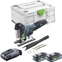 Carvex psc 420 EB-Basic Akku Pendelstichsäge 18 v 120 mm Brushless + 2x Akku 4,0 Ah + Schnellladegerät + Systainer - Festool Carvex psc 420 EB-Basic Akku Pendelstichsäge 18 v 120 mm Brushless + 2x Akku 4,0 Ah + Schnellladegerät + Systainer - Festool von FESTOOL