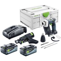 Duradrive dwc 18-4500 Basic Akku Bauschrauber 18 v 14 Nm Brushless + 2x Akku 8,0 Ah + Schnellladegerät + Systainer - Festool Duradrive dwc 18-4500 Basic Akku Bauschrauber 18 v 14 Nm Brushless + 2x Akku 8,0 Ah + Schnellladegerät + Systainer - Festool von FESTOOL