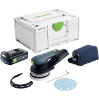 Etsc 2 125-Basic Akku Exzenterschleifer 18 v 125 mm Brushless + 1x Akku 3,0 Ah + Systainer - ohne Ladegerät - Festool von FESTOOL