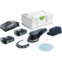 Etsc 2 150-Basic Akku Exzenterschleifer 18 v 150 mm Brushless + 2x Akku 3,0 Ah + Ladegerät + Systainer - Festool Etsc 2 150-Basic Akku Exzenterschleifer 18 v 150 mm Brushless + 2x Akku 3,0 Ah + Ladegerät + Systainer - Festool von FESTOOL