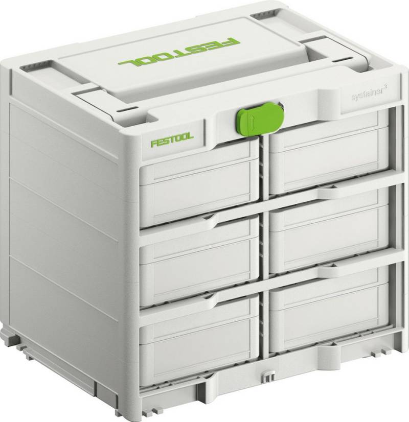 FESTOOL Werkzeugbox Festool Systainer³ Rack SYS3-RK/6 M 337-Set von FESTOOL