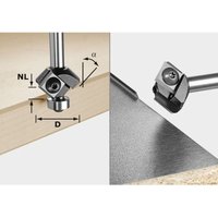 Fasefräser-Wendeplatten S8 hw 45° D27 12x12 kl – 499807 - Festool Fasefräser-Wendeplatten S8 hw 45° D27 12x12 kl – 499807 - Festool von FESTOOL