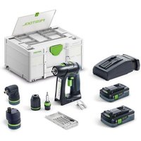 Akku-Bohrschrauber c 18 hpc 4,0 I-Set, 2x 4,0 Ah + Lader im Systainer - Festool von FESTOOL