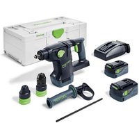 Festool Akku-Kombihammer KHC 18 5,0 EBI-Plus, 2x 5,0 Ah und Ladegerät im Systainer von FESTOOL