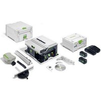 Csc sys 50 EBI-Plus Akku Tischkreissäge 36 v ( 2x 18 v ) ( 577374 ) 168 mm Brushless + 2x Akku 5,0 Ah + Ladegerät + Systainer - Festool von FESTOOL