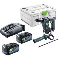 Festool BHC 18-Basic Akku Bohrhammer 18 V 1,8 J SDS Plus Brushless + 2x Akku 5,0 Ah + Schnellladegerät + Systainer Festool BHC 18-Basic Akku Bohrhammer 18 V 1,8 J SDS Plus Brushless + 2x Akku 5,0 Ah + Schnellladegerät + Systainer von FESTOOL