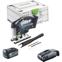 Festool CARVEX PSBC 420 EB-Basic Akku Pendelstichsäge 18 V 120 mm Brushless + 1x Akku 5,0 Ah + Schnellladegerät + Systainer Festool CARVEX PSBC 420 EB-Basic Akku Pendelstichsäge 18 V 120 mm Brushless + 1x Akku 5,0 Ah + Schnellladegerät + Systainer von FESTOOL