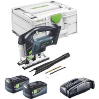 Festool CARVEX PSBC 420 EB-Basic Akku Pendelstichsäge 18 V 120 mm Brushless + 2x Akku 5,0 Ah + Schnellladegerät + Systainer Festool CARVEX PSBC 420 EB-Basic Akku Pendelstichsäge 18 V 120 mm Brushless + 2x Akku 5,0 Ah + Schnellladegerät + Systainer von FESTOOL