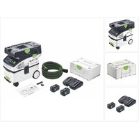 Festool CTMC MIDI I-Basic Akku Absaugmobil 36 V ( 2x 18 V ) Staubkl. M + 2x Akku 5,0 Ah + Doppelladegerät + Systainer von FESTOOL