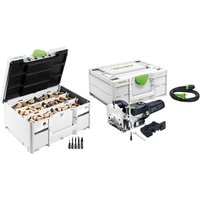 Festool DF 500 RQ-Plus Dübelfräse DOMINO 420 W 4 - 10 mm + Dübel Sortiment + Systainer von FESTOOL