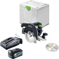 Festool HKC 55 KEB-Basic Akku Handkreissäge 18 V 160 mm Brushless + 1x Akku 5,0 Ah + Ladegerät + Systainer Festool HKC 55 KEB-Basic Akku Handkreissäge 18 V 160 mm Brushless + 1x Akku 5,0 Ah + Ladegerät + Systainer von FESTOOL