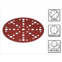 Schleifscheibe stf D150/48 P150 RU2/50 Rubin 2 - 50 Stück - Festool von FESTOOL