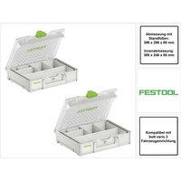 Systainer Organizer SYS3 org m 89 6xESB 2 Stk. ( 2x 204854 ) Kleinteile Koffer mit Einsatzboxen - Festool von FESTOOL