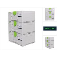 Festool - Systainer Set 3x SYS3 m 187 ( 3x 204842 ) 15,9 Liter 396x296x187mm Werkzeugkoffer koppelbar von FESTOOL