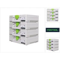 Systainer Set 4x SYS3 m 112 ( 4x 204840 ) 7,7 Liter 396x296x112mm Werkzeugkoffer koppelbar - Festool von FESTOOL