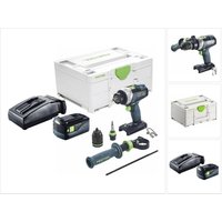 Festool TDC 18/4 I-Basic Akku Bohrschrauber 18 V 75 Nm Brushless + 1x Akku 5,0 Ah + Ladegerät + Systainer Festool TDC 18/4 I-Basic Akku Bohrschrauber 18 V 75 Nm Brushless + 1x Akku 5,0 Ah + Ladegerät + Systainer von FESTOOL