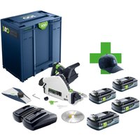 Tsc 55 KEB-Basic 100Y Limited Edition Akku Tauchsäge 18 / 36 v ( 2x 18 v ) 160 mm Brushless + 4x Akku 4,0 Ah + Ladegerät + Systainer - Festool von FESTOOL