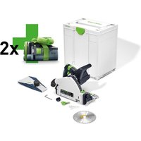 Festool TSC 55 KEB-Basic-5,0 Akku Tauchsäge 18 V / 36 V ( 2x 18 V ) 160 mm Brushless ( 577025 ) + 2x Akku 5,0 Ah + Systainer - ohne Ladegerät von FESTOOL