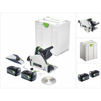 Festool TSC 55 KEB-Basic Akku Tauchsäge 18 V / 36 V ( 2x 18 V ) 160 mm Brushless + 2x Akku 5,0 Ah + Systainer - ohne Ladegerät von FESTOOL
