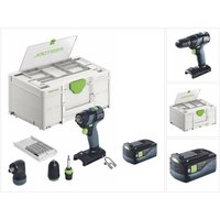 Festool TXS 18-Basic-Set Akku Bohrschrauber 18 V 40 Nm Brushless + 1x Akku 5,0 Ah + Systainer - ohne Ladegerät Festool TXS 18-Basic-Set Akku Bohrschrauber 18 V 40 Nm Brushless + 1x Akku 5,0 Ah + Systainer - ohne Ladegerät von FESTOOL