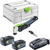 Festool VECTURO OSC 18 E-Basic Akku Oszillierer 18 V Starlock Max Brushless + 2x Akku 5,0 Ah + Schnellladegerät + Systainer von FESTOOL