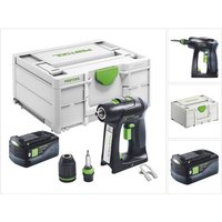 C 18-Basic Akku Bohrschrauber 18 v 45 Nm Brushless + 1x Akku 5,0 Ah + Systainer - ohne Ladegerät - Festool von FESTOOL
