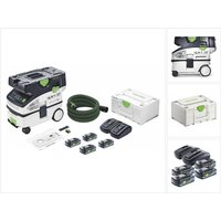 Ctlc mini I-Basic Akku Absaugmobil 36 v ( 2x 18 v ) Staubkl. l + 4x Akku 4,0 Ah + Ladegerät + Systainer - Festool von FESTOOL