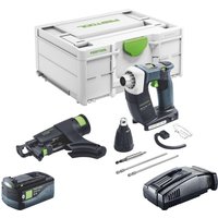 Duradrive dwc 18-4500 Basic Akku Bauschrauber 18 v 14 Nm Brushless + 1x Akku 5,0 Ah + Schnellladegerät + Systainer - Festool von FESTOOL